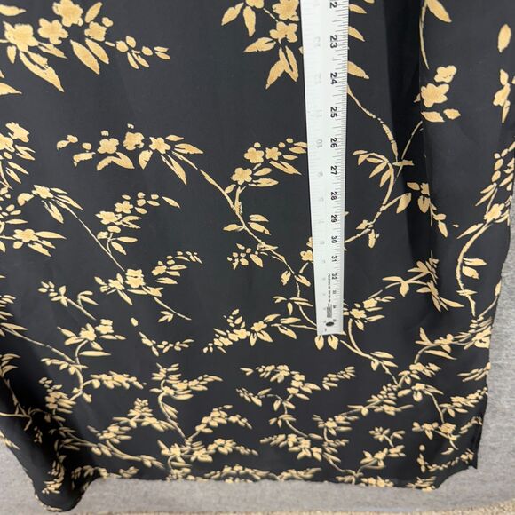 Designs Dress Women 22/24 Plus Black Floral Shift Midi Sleeveless Lined Casual - Picture 5 of 6